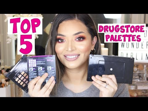 TOP 5 DRUGSTORE EYESHADOW PALETTES | MAYBELLINE, MILANI & MORE!