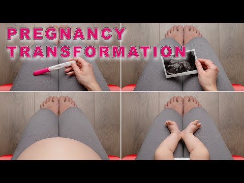 PREGNANCY TRANSFORMATION | BELLY growth 10 to 40 weeks TIME LAPSE