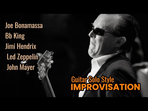 Soul Night Blues - Joe Bonamassa, BB King, Jimi Hendrix, Led Zeppelin, John Mayer, Guitar Solo Style