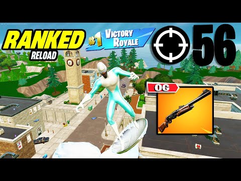 56 Elimination Solo Vs Squads "Ranked RELOAD" Gameplay Wins (Fortnite PS4 Controller On PC)