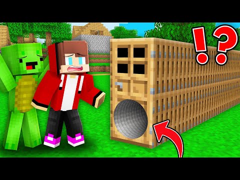 JJ and Mikey Found THE LONGEST TUNNEL inside THE LONGEST DOOR in Minecraft Maizen!