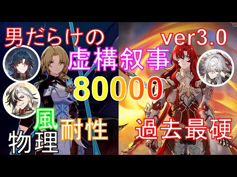 火力源は〇〇と神君！男だらけの虚構叙事80000ver3.0【崩壊スターレイル】