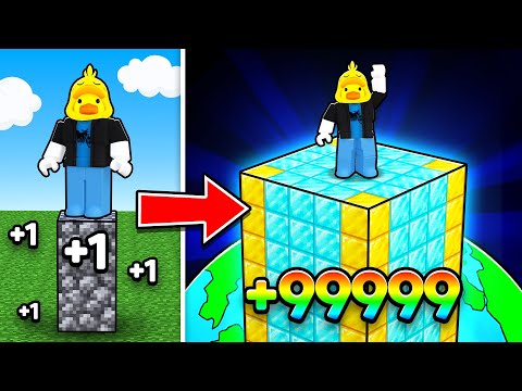 I Gain +1 Block EVERY SECOND in Roblox!