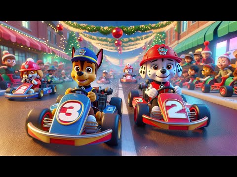 Paw Patrol Ultimate Rescue | CHASE vs MARSHALL: Epic Kart Race?! | Very Funny Story | Rainbow 3