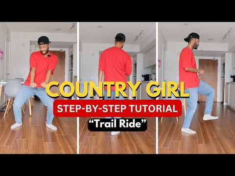 Country Girl (TrailRide) Line Dance Tutorial [ STEP BY STEP ]