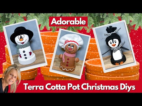 Adorable Terra Cotta Pot Christmas Diys / Craft Fair Ideas 2024