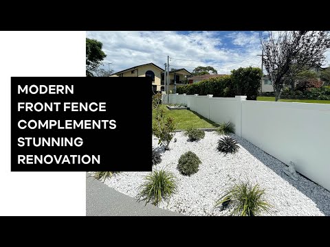 ModularWalls' modern front fence complements stunning renovation