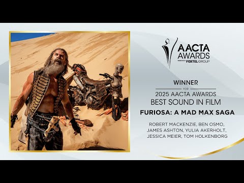 Talijah Blackman-Corowa & Charlie Pickering present Furiosa with Best Sound in Film