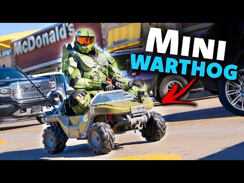 Halo Warthog vs McDonald's Drive Thru