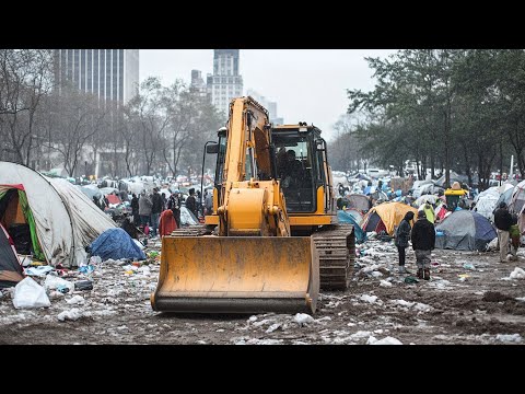 NYC Destroys Park… Moves in Homeless People