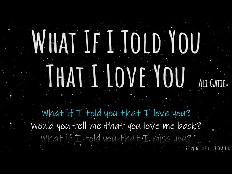 Ali Gatie - What If I Told You That I Love You (Realtime Lyrics)