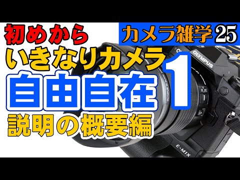 【カメラ雑学25】いきなりカメラ自由自在1　説明の概要編