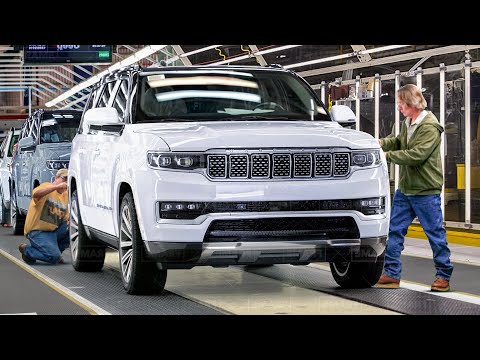 How they Build the New Massive Jeep Grand Wagoneer in the US