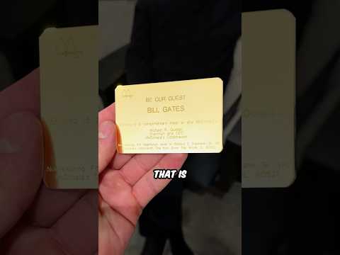 McDonald's Gold Card