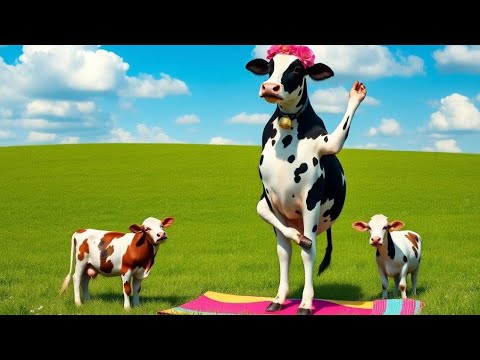 FUNNY COW DANCE 🤣🐮| COW SONG _ COW VIDEOS | DANCING COW | ANIMAL SOUND