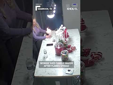 Candle brand sued after woman claims it exploded #shorts #viral