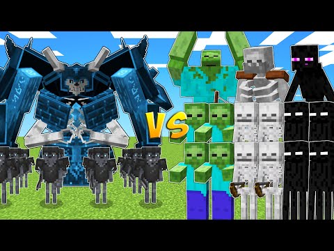 IMMORTAL ARMY vs ZOMBIES, SKELETONS & ENDERMEN