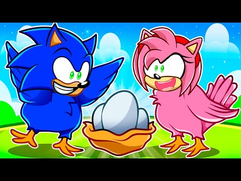 Sonic & Amy Have A BIRD FAMILY in Roblox!