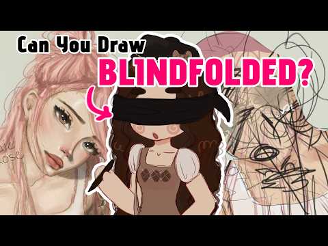 Can YOU draw BLINDFOLDED?!