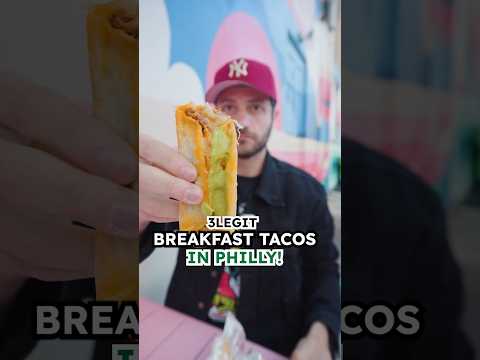 Philly Has Legit Breakfast Tacos?! #shorts #tacos #philly