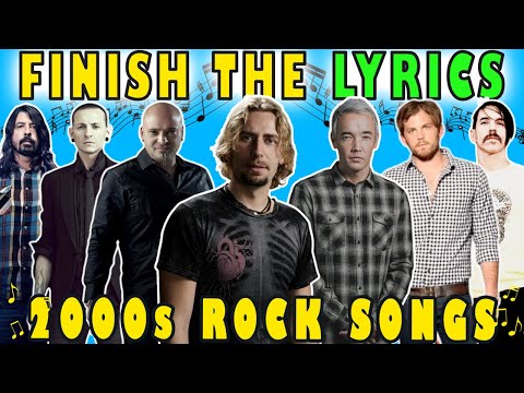 Finish the Lyrics - 2000s Rock Songs 🎶 Rock Songs Music Quiz