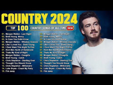 Country Music Playlist 2024 ️- Morgan Wallen, Luke Combs, Jason Aldean, Chris Stapleton, Kane Brown