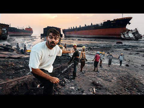 مقبرة السفن الأكبر بالعالم  في بنغلاديش - Ship-breakers of Bangladesh 🇧🇩