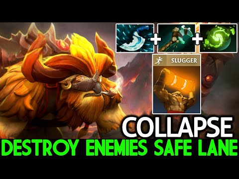 COLLAPSE [Earthshaker] Super Offlaner Destroy Enemies Safe Lane Dota 2