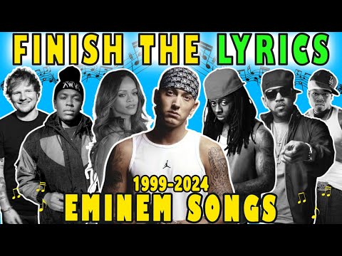 Finish The Lyrics Eminem Songs 1999-2024 🎶 | Lyrics Challenge 🎤