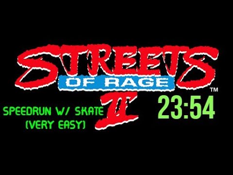 Streets of Rage 2 Speedrun - 23:54 using Skate on Very Easy mode