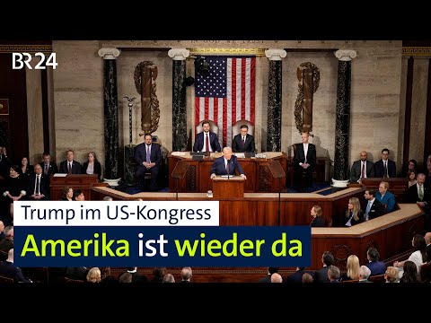 Trump bekräftigt vor US-Kongress seine radikale Agenda | BR24