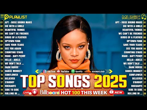 Rihanna, Dua Lipa, Ed Sheeran, Bruno Mars, Adele, Maroon 5, The Weeknd - Billboard Top 50 This Week