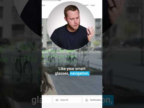 AI Teleprompter in Smart Glasses A Game Changer for Professionals! #evenrealityG1 #arglasses #tech