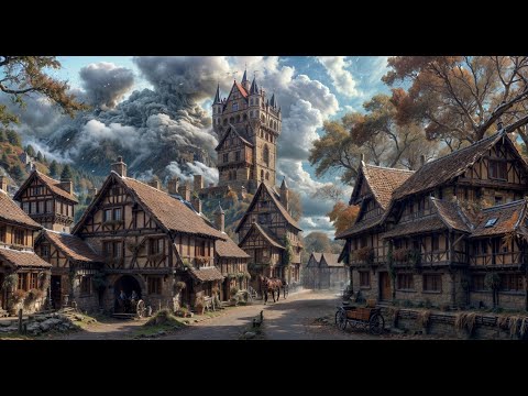 The Fateful Sky Over the Medieval Village | Relaxing Medieval Ambient Celtic Music