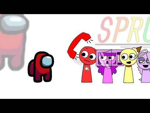 Mini Crewmate Kills Sprunki OC Characters | Among Us