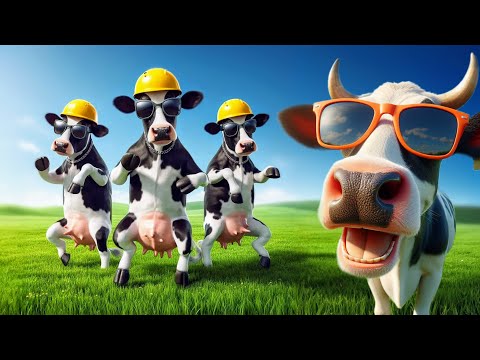 FUNNY COW DANCE 4 | Cow Song & Cow Videos 2024 | Official | funny dancing cow | cow music | cow moo