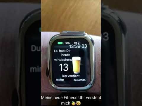 Meine neue Fitness Uhr versteht mich.