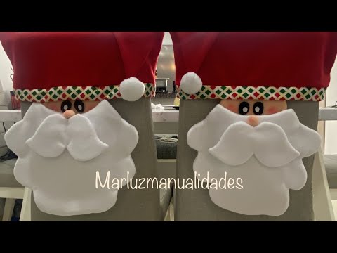 Cubre Sillas Navideñas Santa Claus