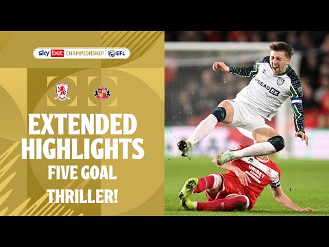 TEES-WEAR DERBY! | Middlesbrough v Sunderland extended highlights