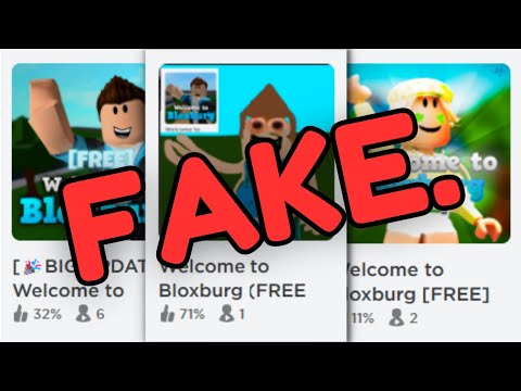 Playing FAKE Bloxburg Games (I got scammed)