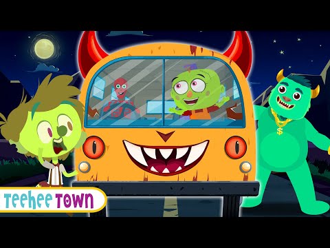 Haunted Monster BUS | Spooky Skeletons Song By Teehee Town