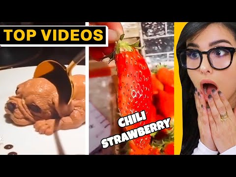 SSSniperwolf's FUNNIEST Reactions to the Best Food Art Creations!