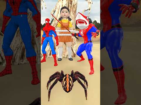 Siêu nhân nhện🕷️Spider-Man rescues Squid game season 2 #spiderman #squidgame #spidermansword #gta