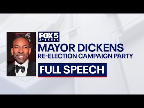 Mayor Andre Dickens re-election campaign party full speech | FOX 5 News