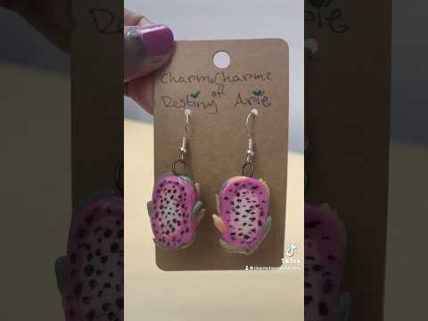 Jewelry Haul Pt. 2: Dragonfruit Earrings!🐉🍇| Destiny Ari’e #art #jewellery