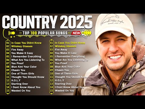 Country Music Playlist 2025 - Luke Bryan, Morgan Wallen, Jason Aldean, Luke Combs, Chris Stapleton