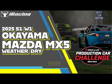 #iracing  - Production Car Challenge - #mx5  - Okayama - 2025/S1/W1