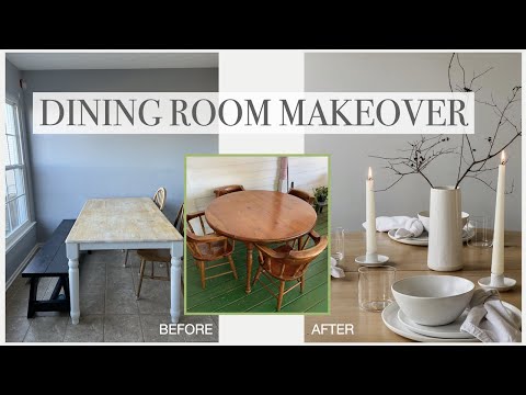 Dining Room Makeover Part 1 - REFINISHING AN ANTIQUE TABLE