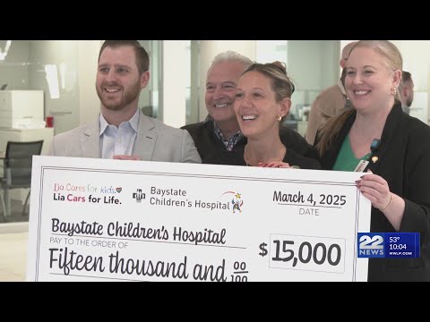 Lia Toyota donates $15K to Baystate Children's Hospital