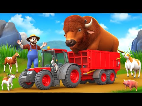 Epic Rescue of Giant Bison in Transport Truck | Animal Rescue Adventure Cartoons in 4K